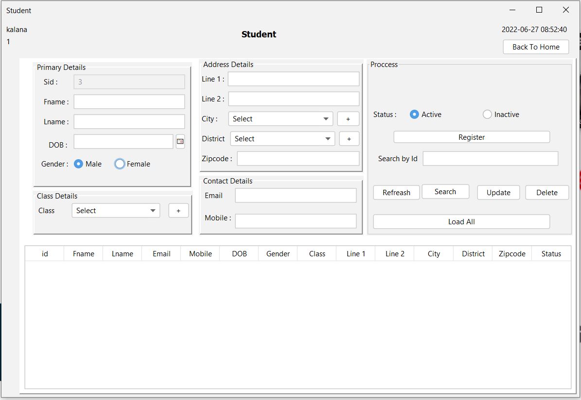 Standalone application For Adyapana Using Java